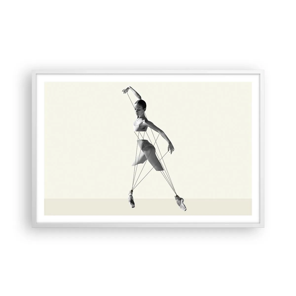 Plagát v bielom ráme - V divadle sveta - 91x61 cm