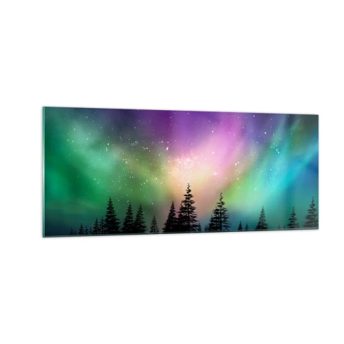 Obraz na skle - Biela mágia - 100x40 cm