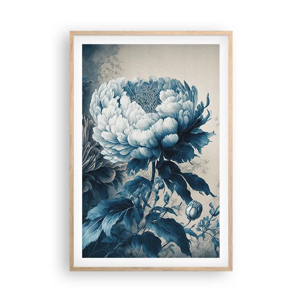 Plagát v ráme zo svetlého duba - Zhodný pár - 61x91 cm