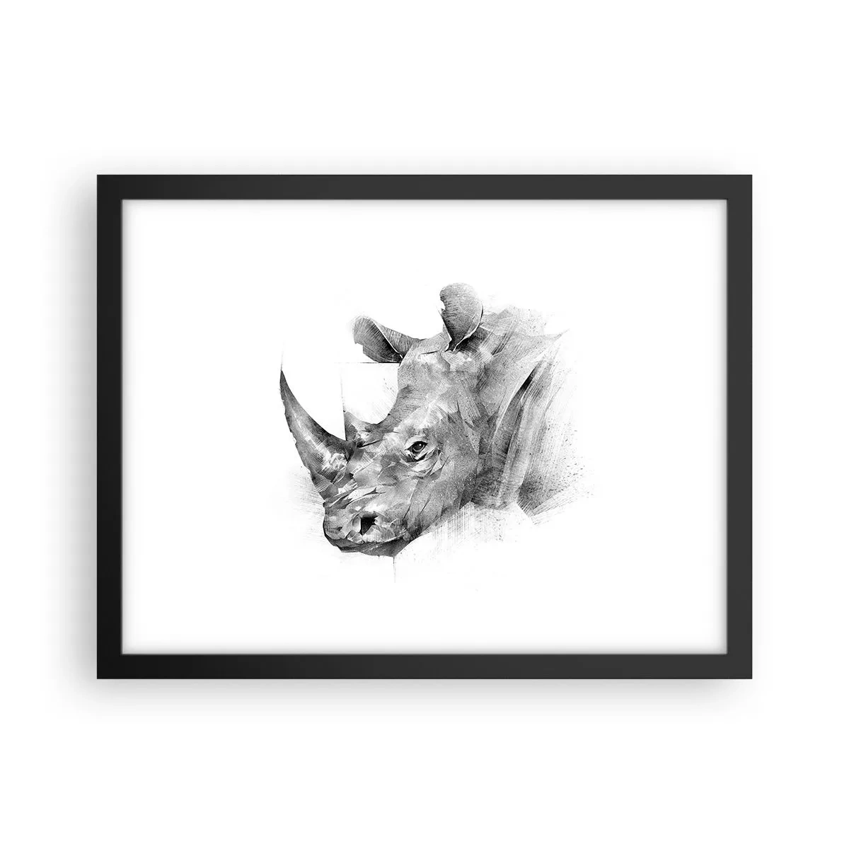 Plagát v čiernom ráme - Africký portrét - 40x30 cm