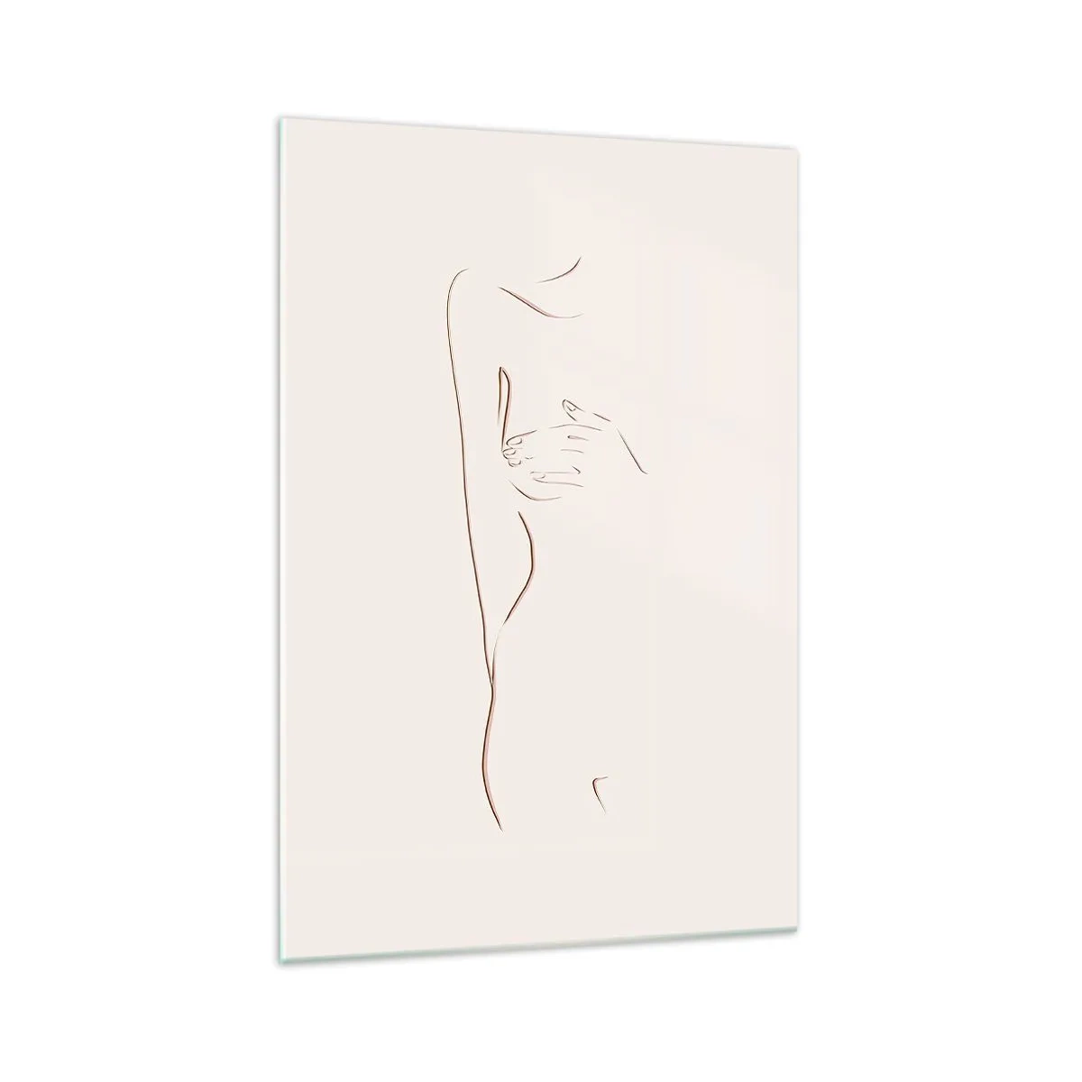 Obraz na skle - Tvar túžby - 70x100 cm