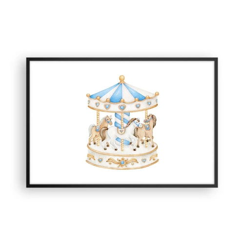 Plagát v čiernom ráme - Sladké detstvo - 91x61 cm