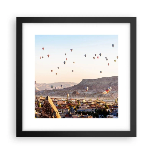 Plagát v čiernom ráme - Ako lode na oblohe - 30x30 cm