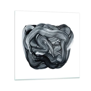 Obraz na skle - Nie je to tak jednoduché - 50x50 cm