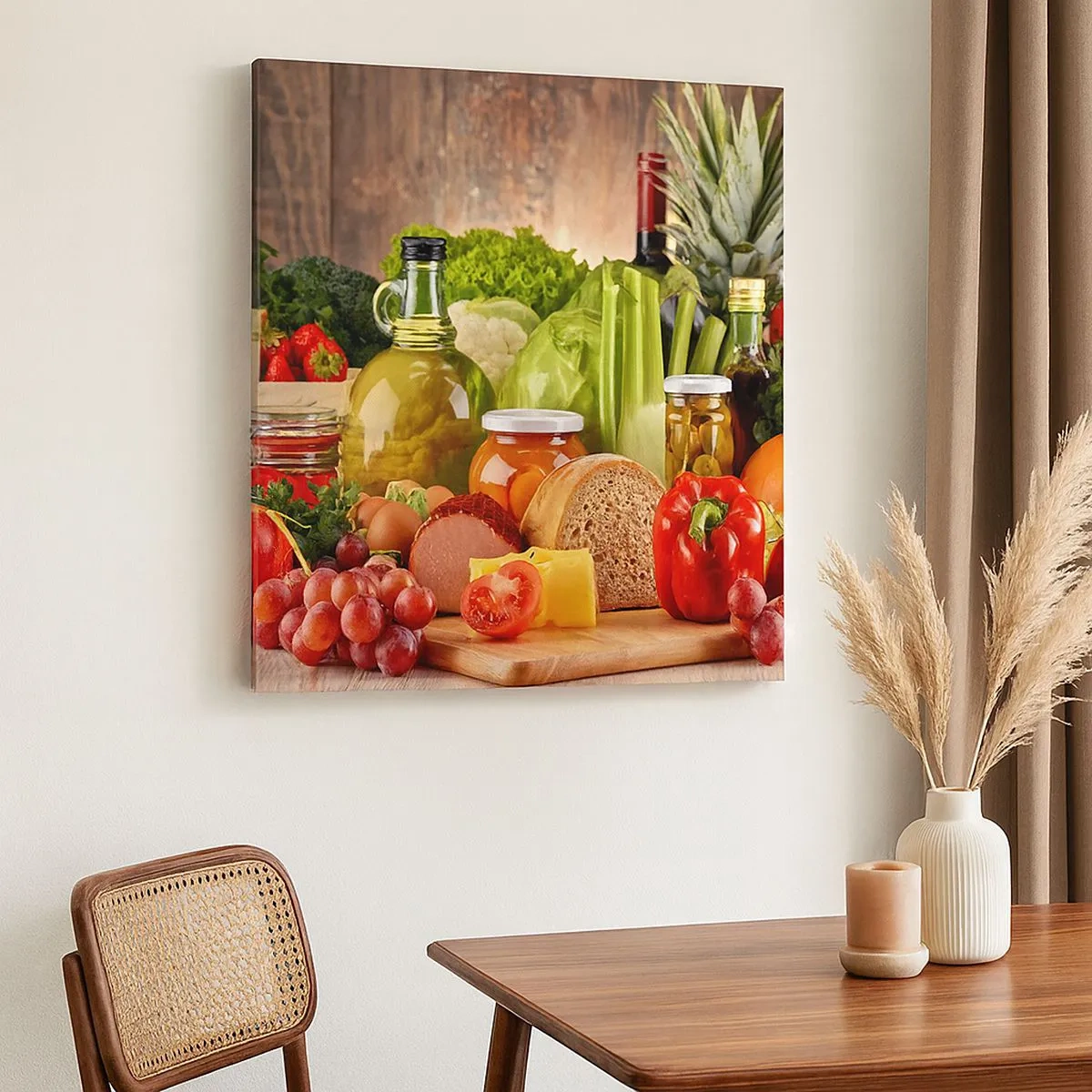 Obraz na plátne - Údené, pečené, marinované - 30x30 cm