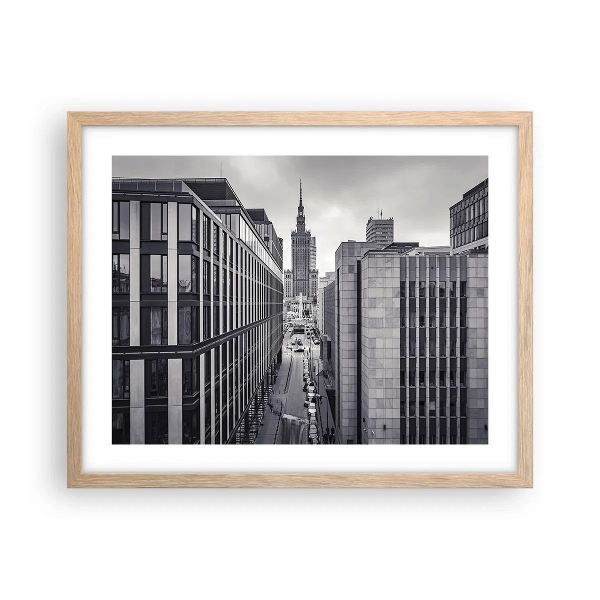 Plagát v ráme zo svetlého duba - Varšavské údolie - 50x40 cm