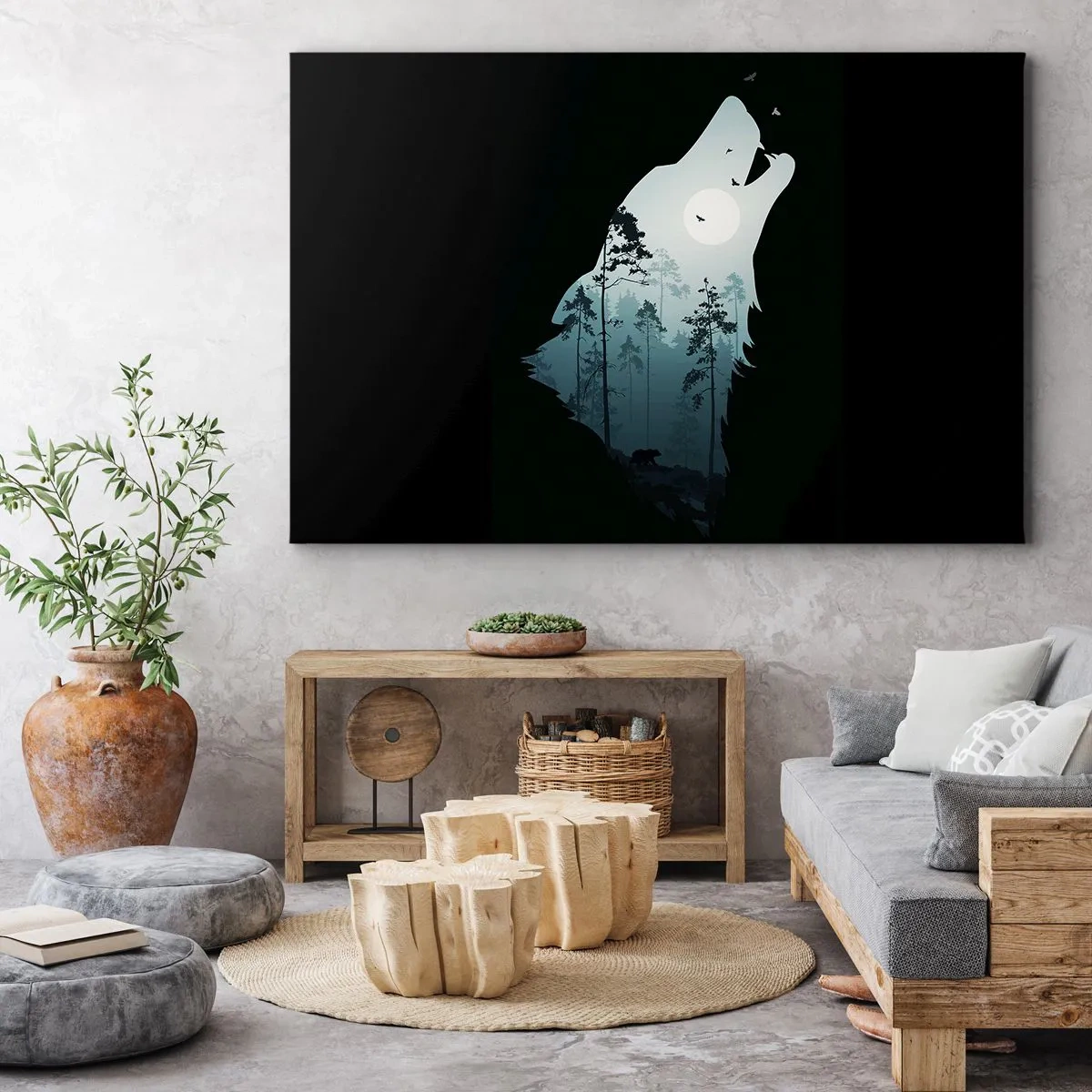 Obraz na plátne - Hlas lesnej noci - 120x80 cm