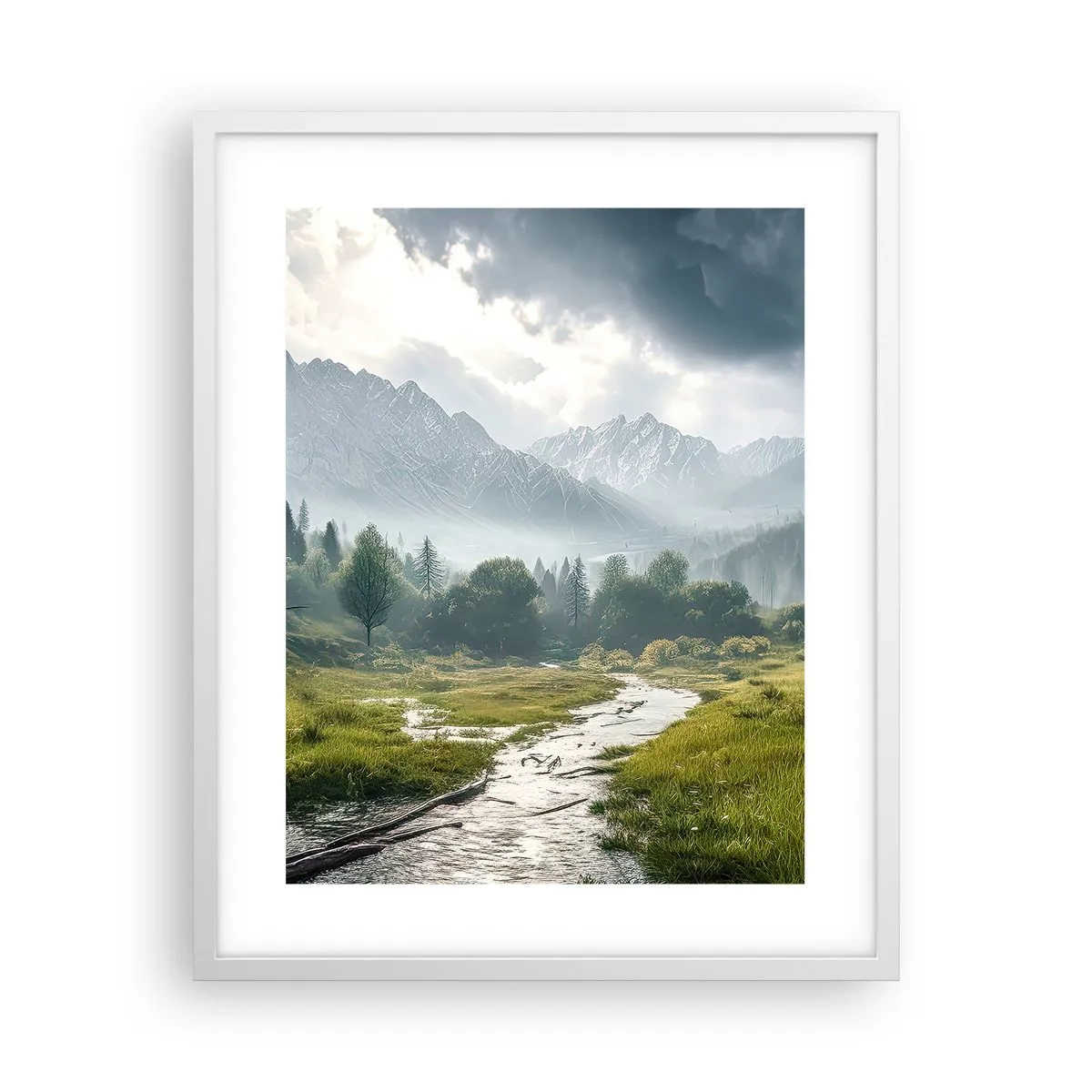 Plagát v bielom ráme - Tam a späť - 40x50 cm