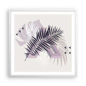 Plagát v bielom ráme - Tieň tieňa - 60x60 cm