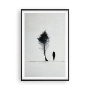 Plagát v čiernom ráme - Všetci sa túlame - 61x91 cm