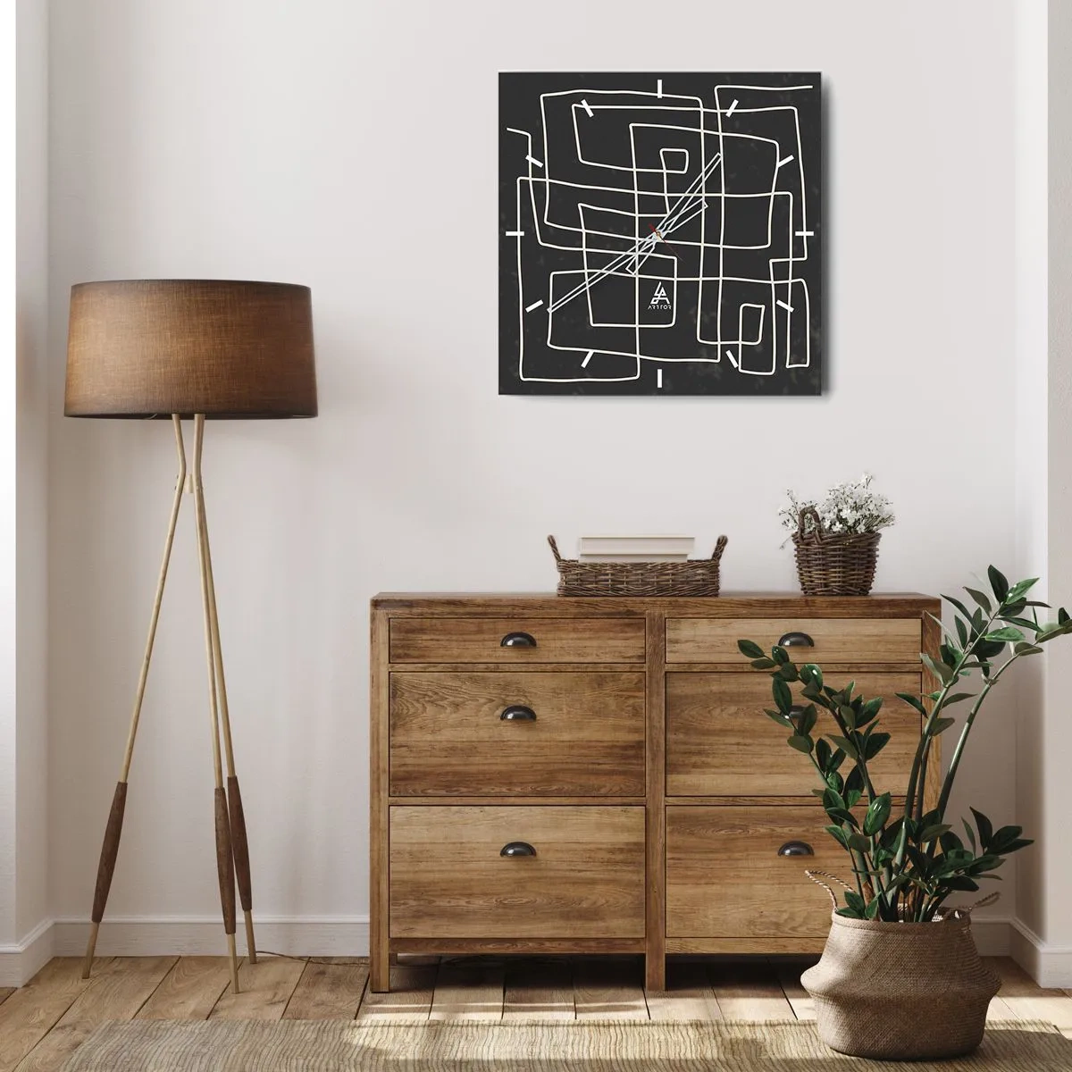 Nástenné hodiny - Nie je to tak jednoduché - 40x40 cm