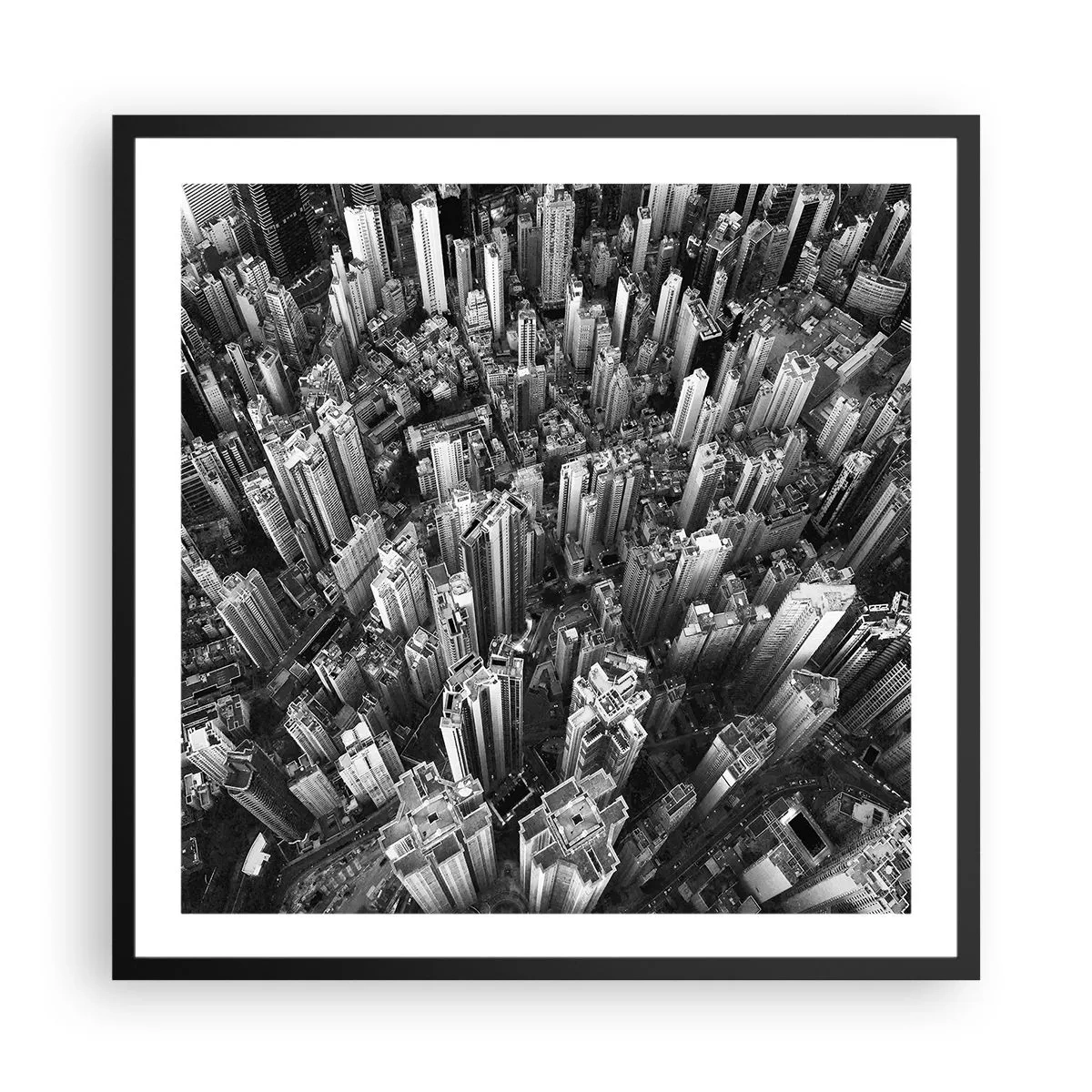 Plagát v čiernom ráme - Stále vyššie a vyššie - 60x60 cm