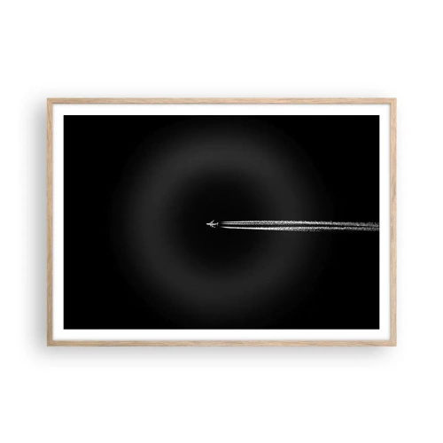 Plagát v ráme zo svetlého duba - Do inej dimenzie - 100x70 cm