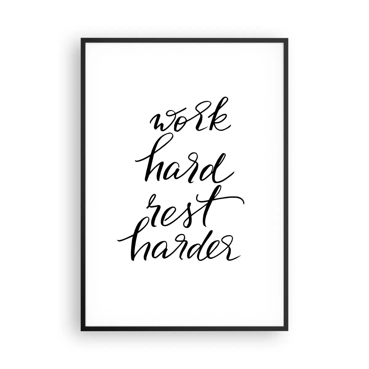 Plagát v čiernom ráme - Životná rovnováha - 70x100 cm