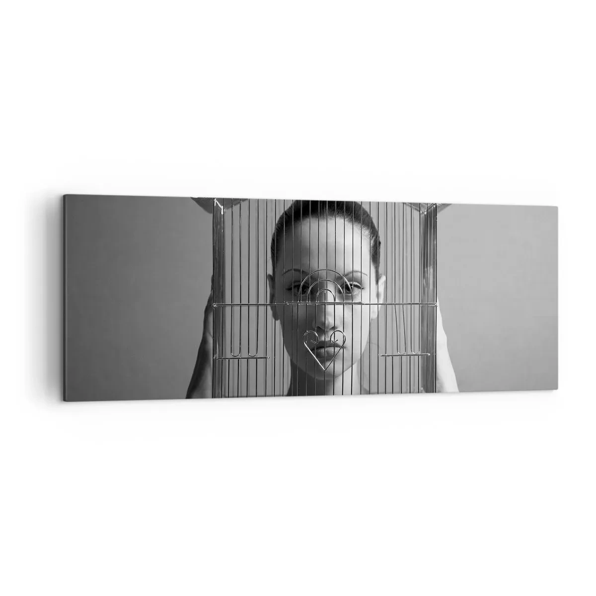 Obraz na plátne - Tak trochu surrealistický portrét - 140x50 cm