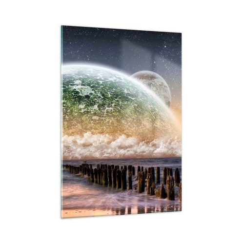 Obraz na skle - A svet sa vynoril z vody - 50x70 cm