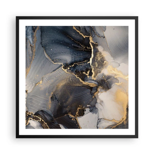 Plagát v čiernom ráme - Život kameňa - 60x60 cm