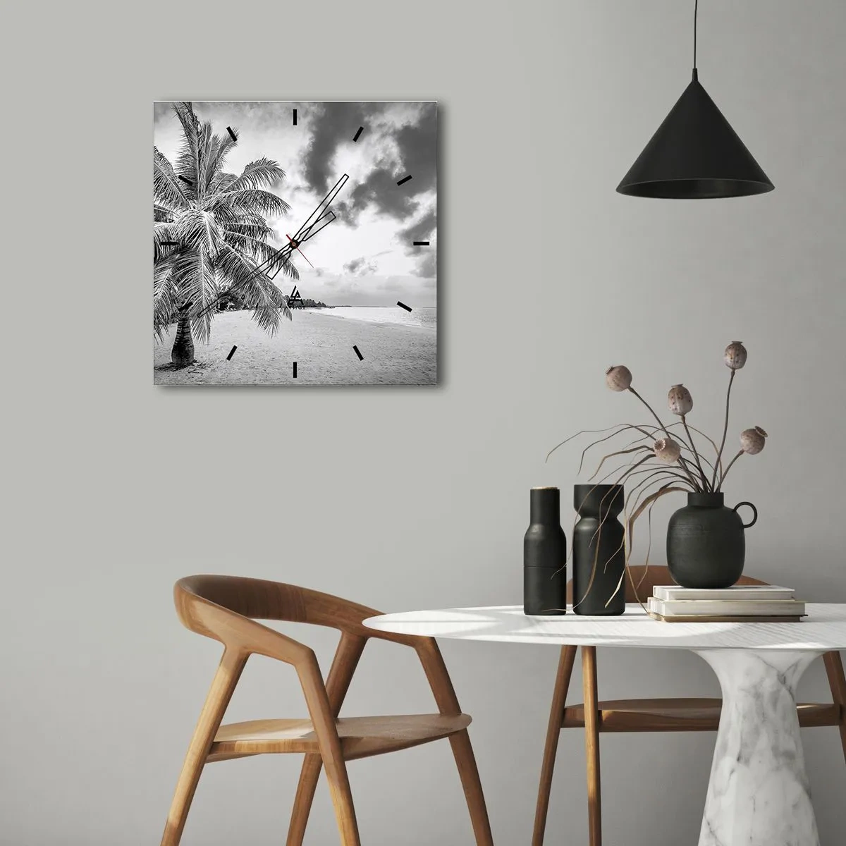 Nástenné hodiny - Keď túžiš po samote…. - 30x30 cm