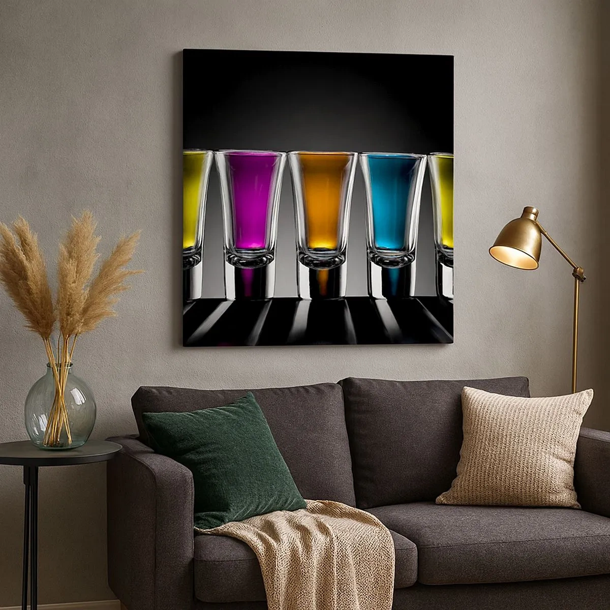 Obraz na plátne - Farby radosti - 30x30 cm