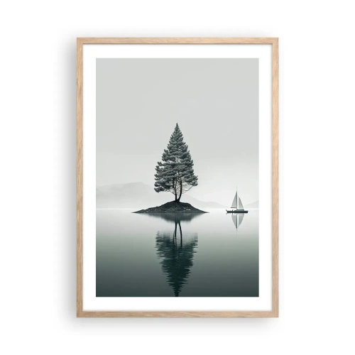 Plagát v ráme zo svetlého duba - Snívanie - 50x70 cm