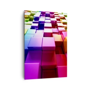 Obraz na plátne - Op-artové spoločne v tíme - 70x100 cm