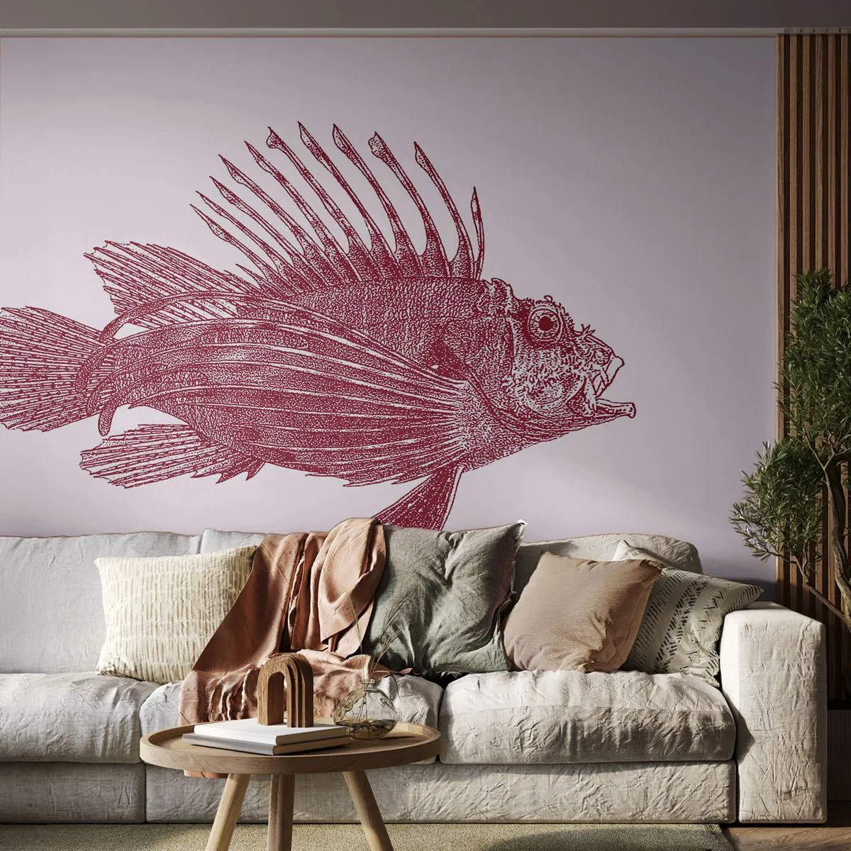 Fototapeta na mieru Premium Canvas - Obyvateľka exotických vôd - Ryby, perutýn, Tropické