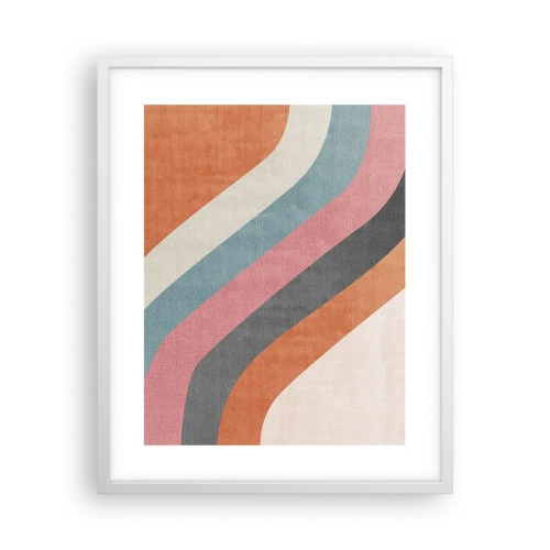 Plagát v bielom ráme - Diagonálna kompozícia – pohyb - 40x50 cm