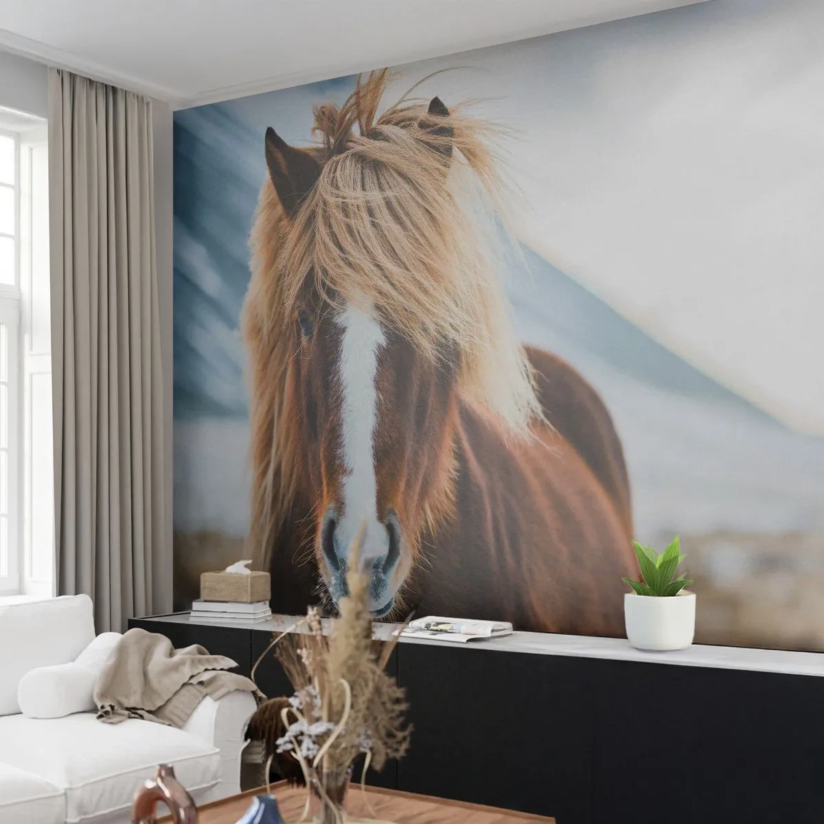 Fototapeta Premium Canvas - Cítiš slobodu? - Kôň, Príroda, Zvieratá - 250x175 cm