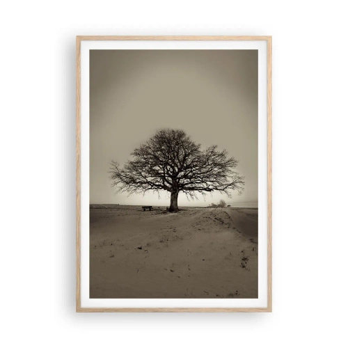 Plagát v ráme zo svetlého duba - Odtiaľ až do večnosti - 70x100 cm