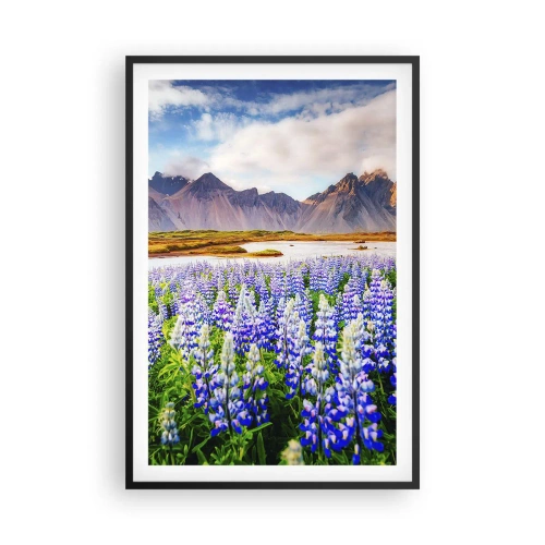 Plagát v čiernom ráme - Sila a prísnosť vedľa miernosti - 61x91 cm