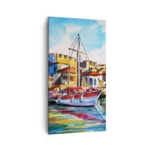Obraz na plátne - Dúhové popoludnie - 55x100 cm