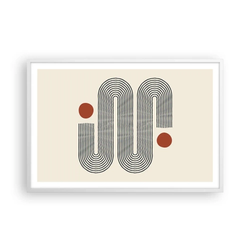 Plagát v bielom ráme - Od začiatku do konca - 91x61 cm