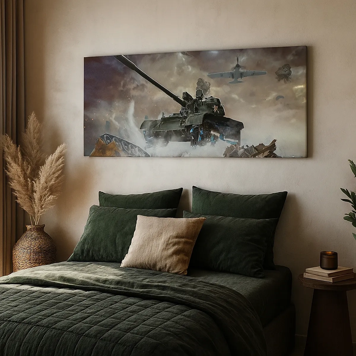 Obraz na plátne - Bitka je hrozná a krásna - 30x30 cm