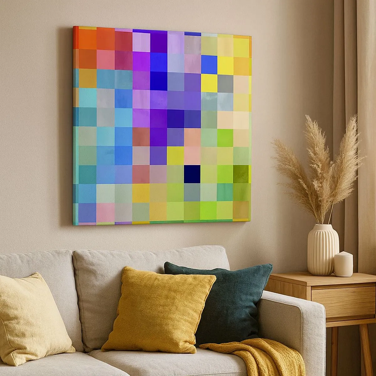 Obraz na plátne - Každý iný, všetky rovné - 30x30 cm