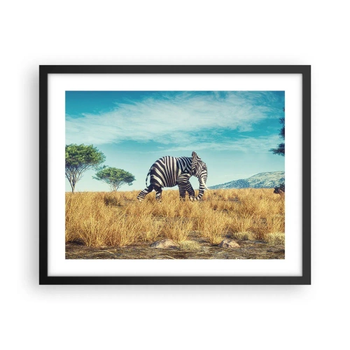 Plagát v čiernom ráme - Šedá už nie je v móde - 50x40 cm