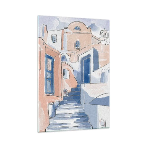 Obraz na skle - Exotické mesto - 80x120 cm