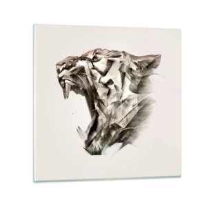 Obraz na skle - Už vieš, kto vládne - 40x40 cm