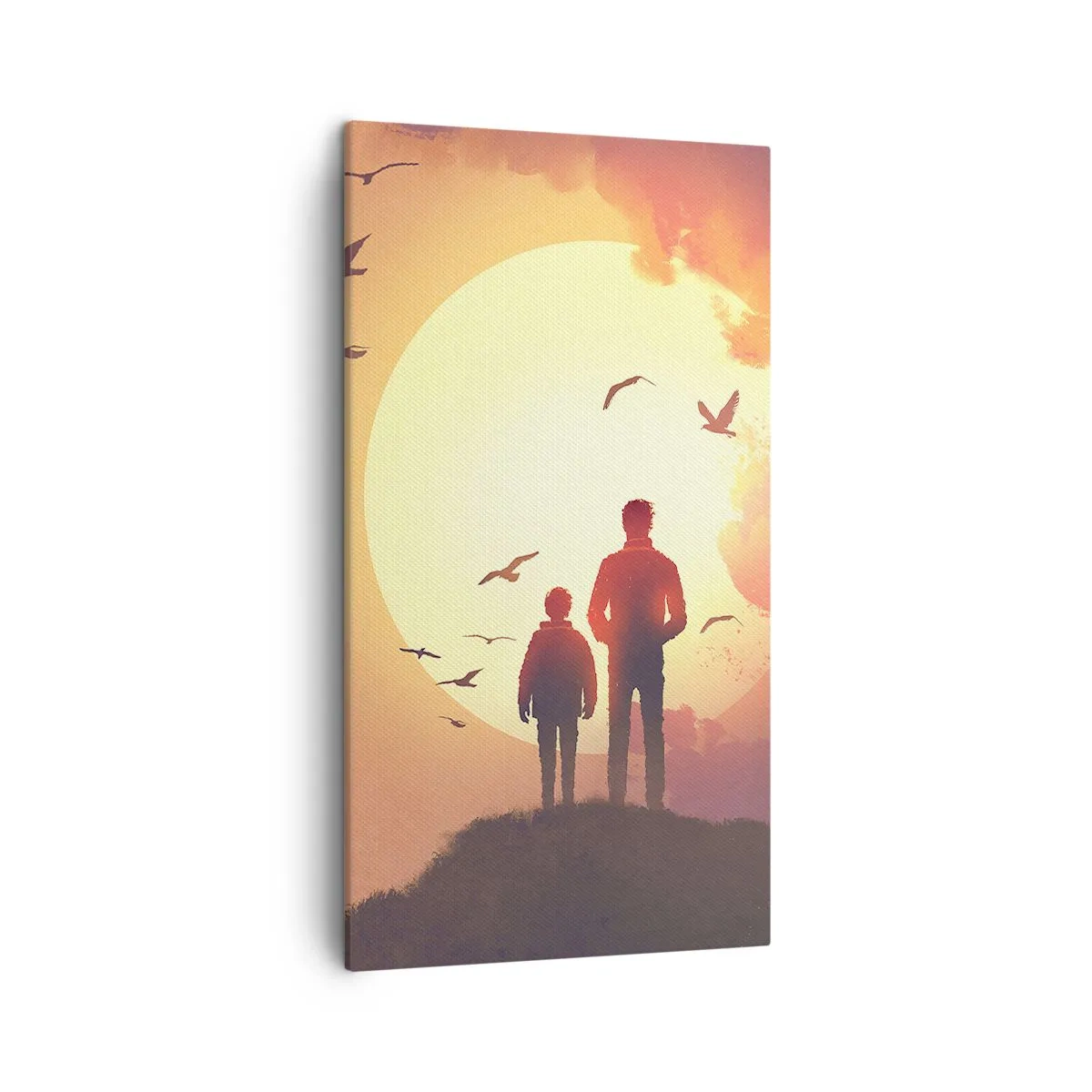 Obraz na plátne - So slnkom tvári v tvár - 45x80 cm