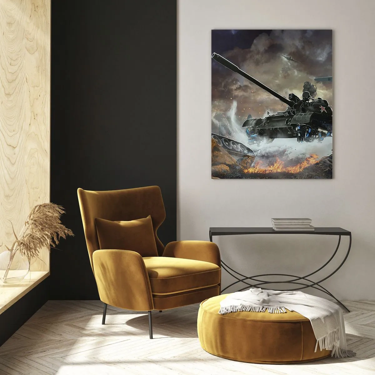 Obraz na skle - Bitka je hrozná a krásna - 50x70 cm