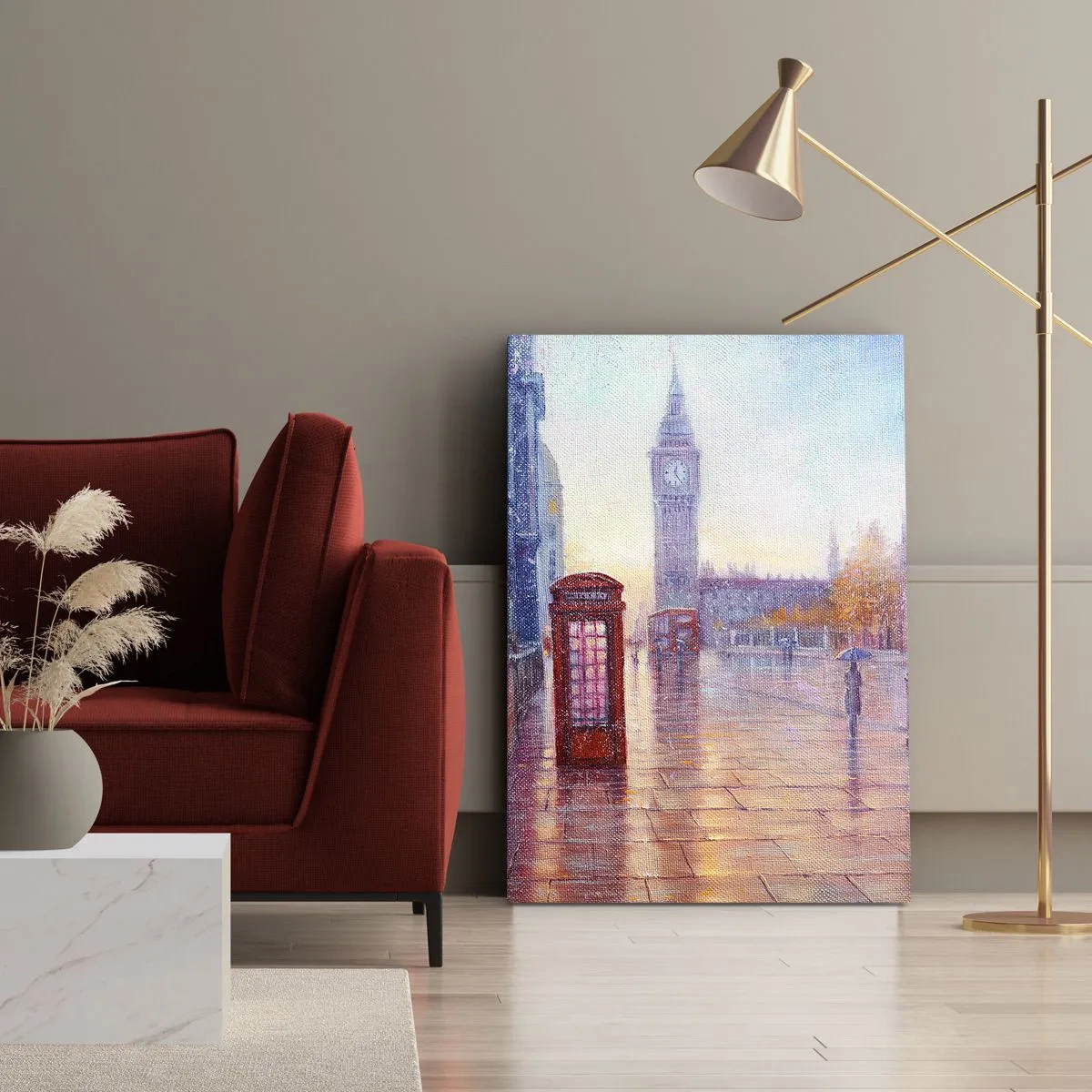 Obraz na plátne - Londýnsky jesenný deň - 50x70 cm