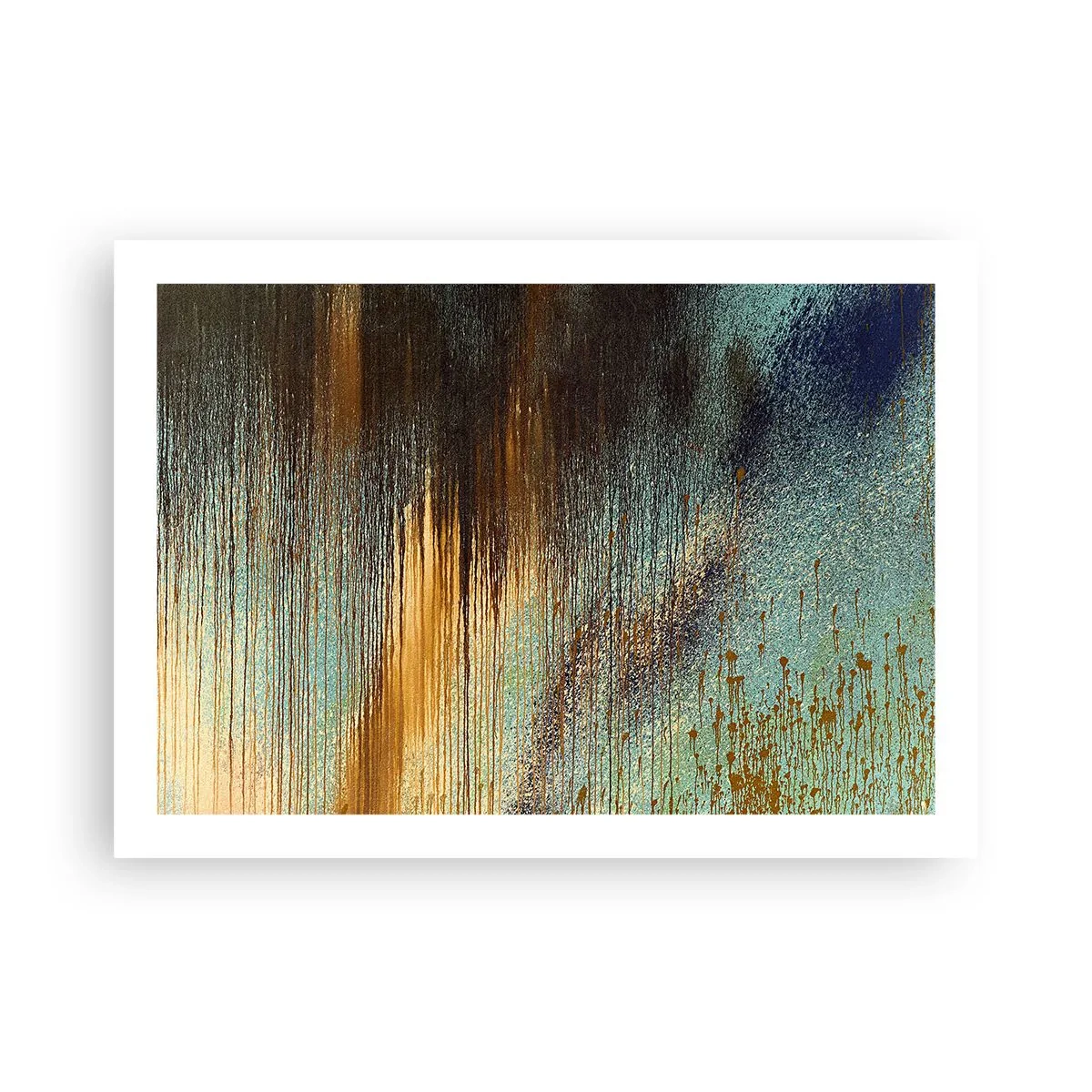 Plagát - Nenáhodná farebná kompozícia - 70x50 cm