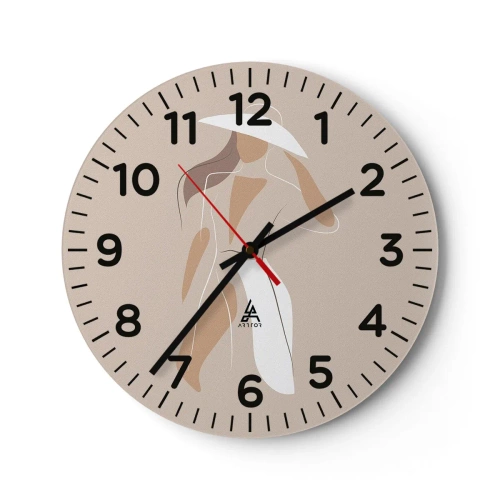 Nástenné hodiny - Móda je zábava - 30x30 cm