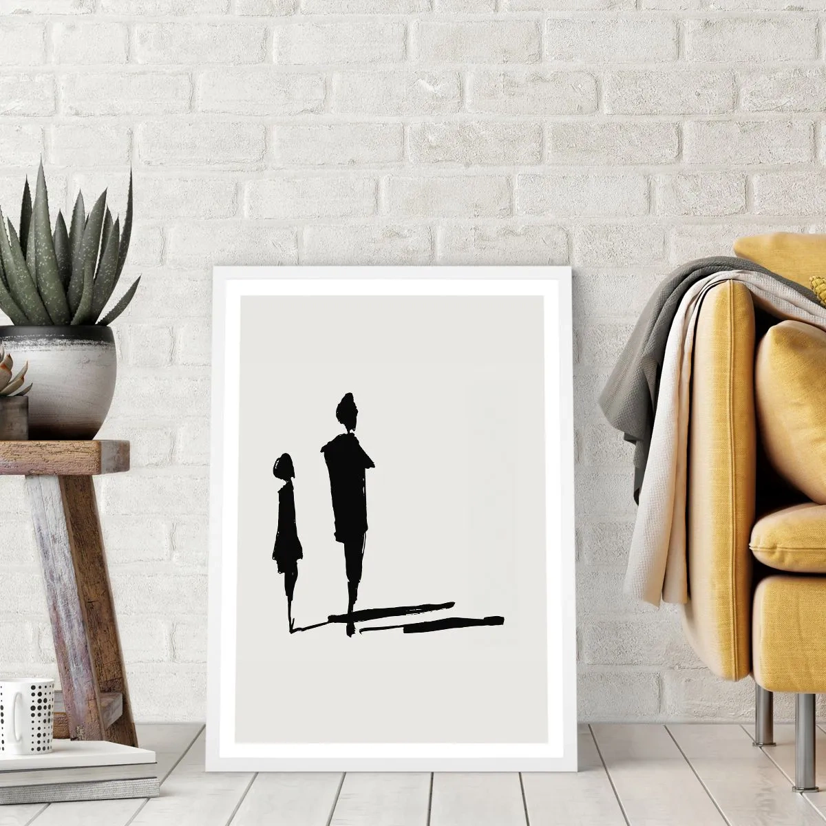 Plagát v bielom ráme - Určite spolu? - 61x91 cm