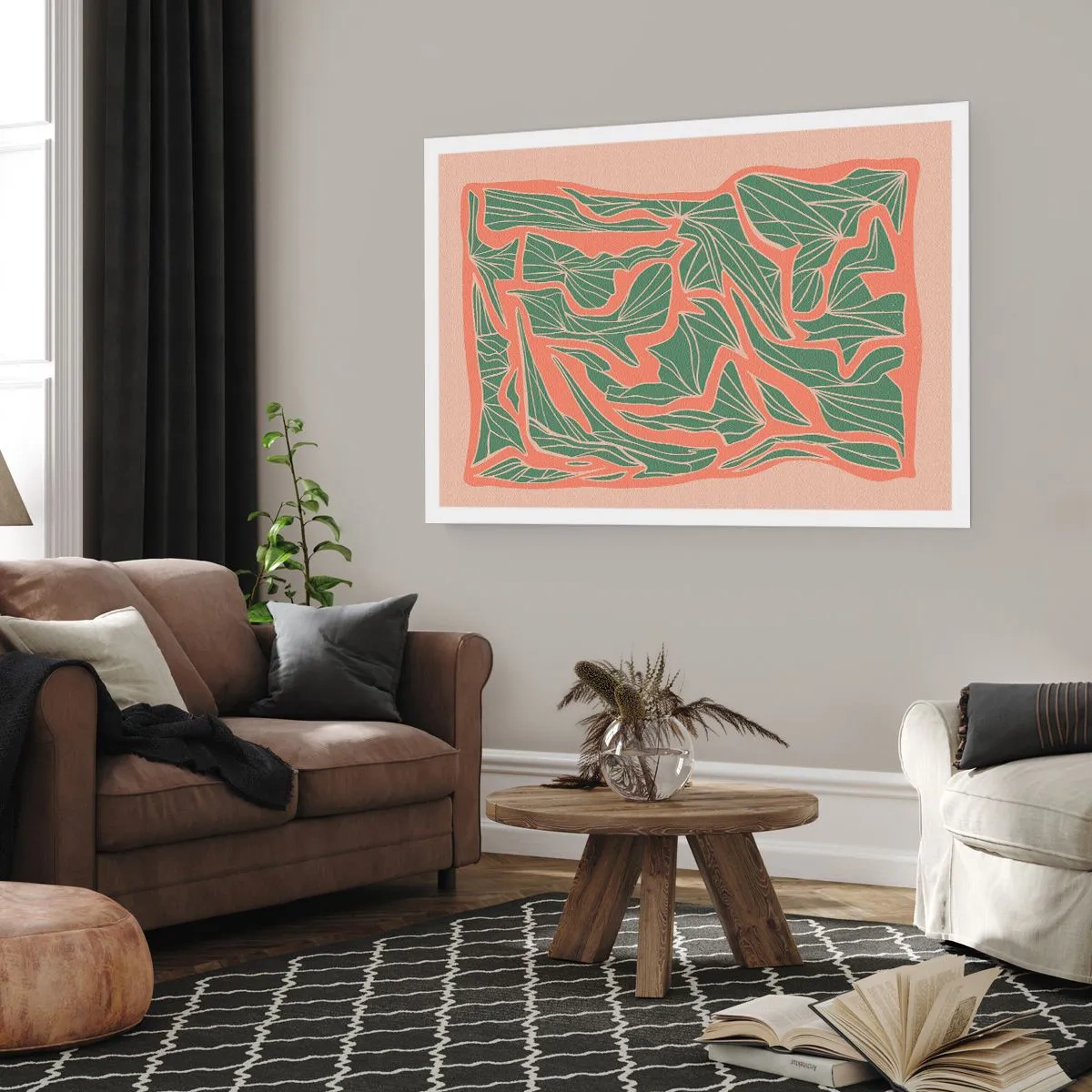 Plagát - Súboj koralov a zelene - 91x61 cm