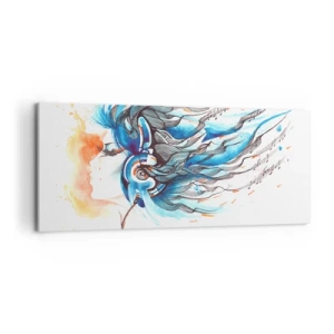 Obraz na plátne - Nech hrá hudba - 100x40 cm