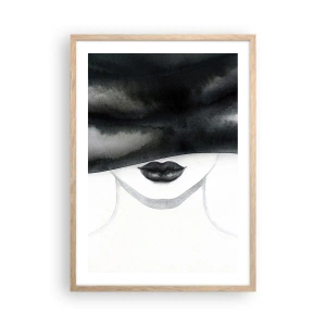 Plagát v ráme zo svetlého duba - Zmyselná záhada - 50x70 cm