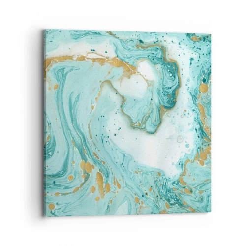 Obraz na plátne - Pod veľkou vlnou z epochy Edo - 70x70 cm