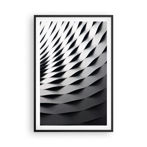 Plagát v čiernom ráme - Na hladine vĺn - 61x91 cm