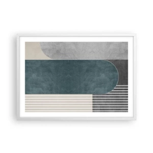 Plagát v bielom ráme - Kompozícia na úrovni - 70x50 cm