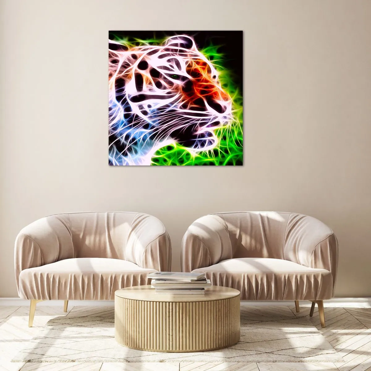 Obraz na skle - Nebezpečná aura - 50x50 cm